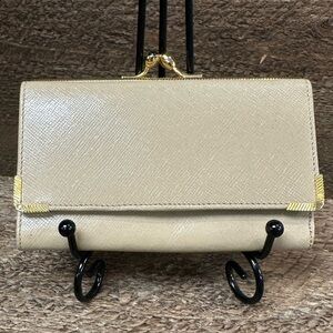 ✨ Judith Leiber Vintage Italian Leather Wallet / Clutch • Kiss-Lock Coin Purse